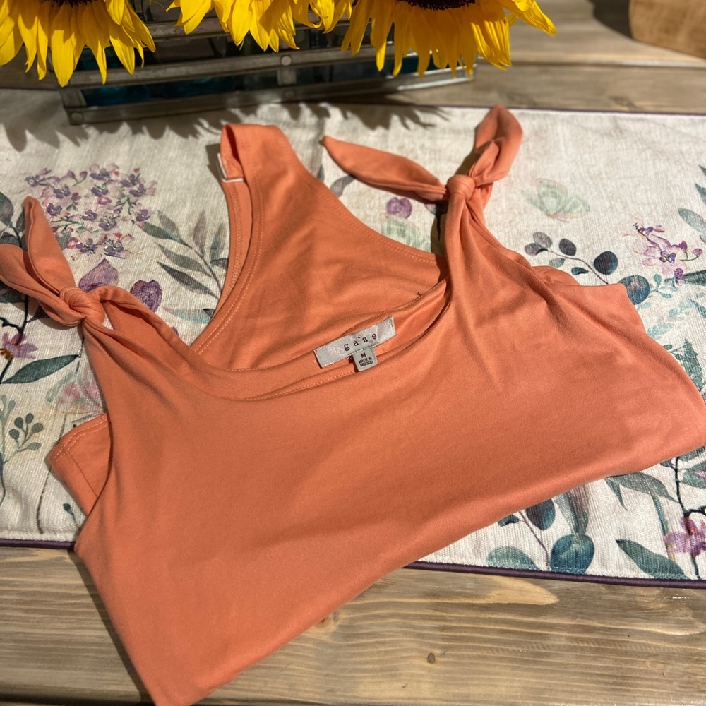 Coral bodysuit